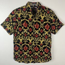 Denim & Flower Floral Button Up Shirt - Sz L