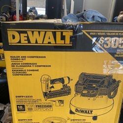 Dewalt  Compressor 18 gauge nail gun record