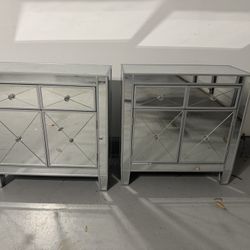 Mirrored Night Stands 