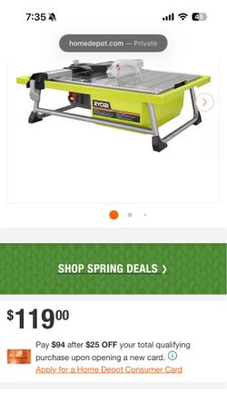 Tile Saw $100 OBO