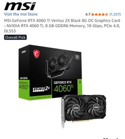 GeForce RTX 4060 Ti VENTUS 2X BLACK 8G OC