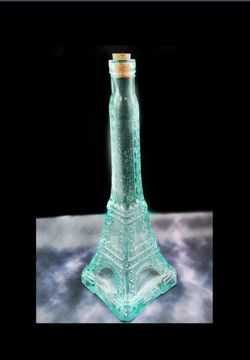 Eiffel Tower Tall Glass Decor