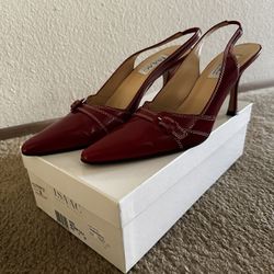 Isaac Mizrahi Antique Calf Women’s Heel Red Size 8