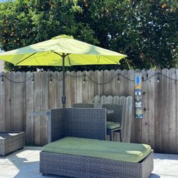 Hampton Bay Outdoor Bar Table Set Lounger With Stools