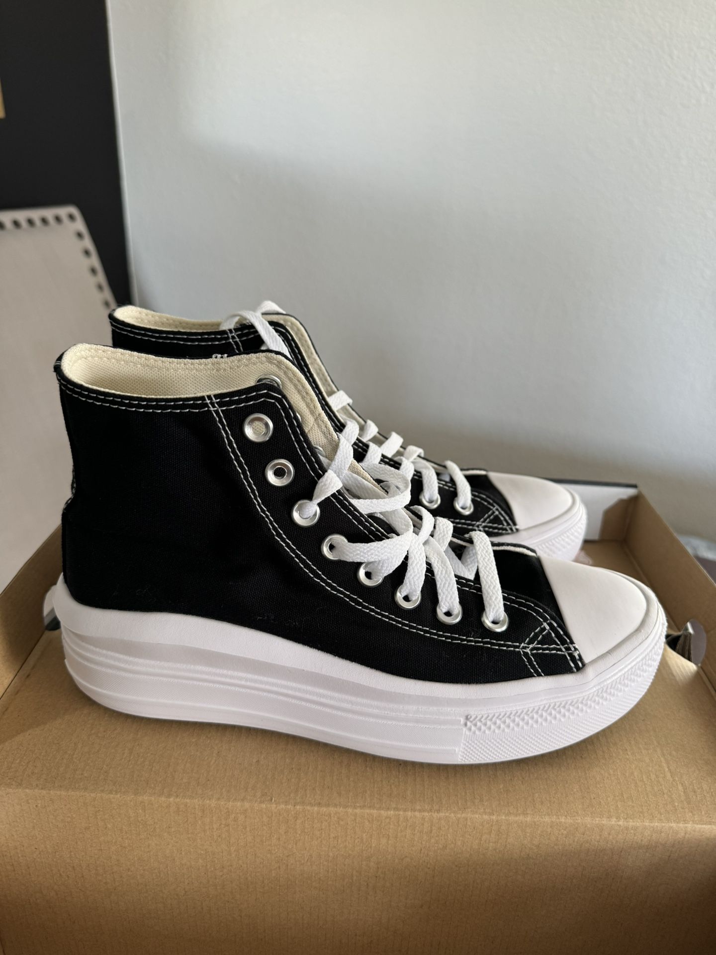 Black Chuck Taylor All Star Move Platform (Also Posted in Sage)