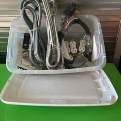 Three dryer cords and miscellaneous outlets