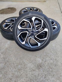 RIMS WHEELS, 245/45/19  CHEVY TRAILBLAZER, CHEVY TRAX, CHEVY  Equinox BOLT PATTERN 5X115 NEW RIMS NEW TIRES