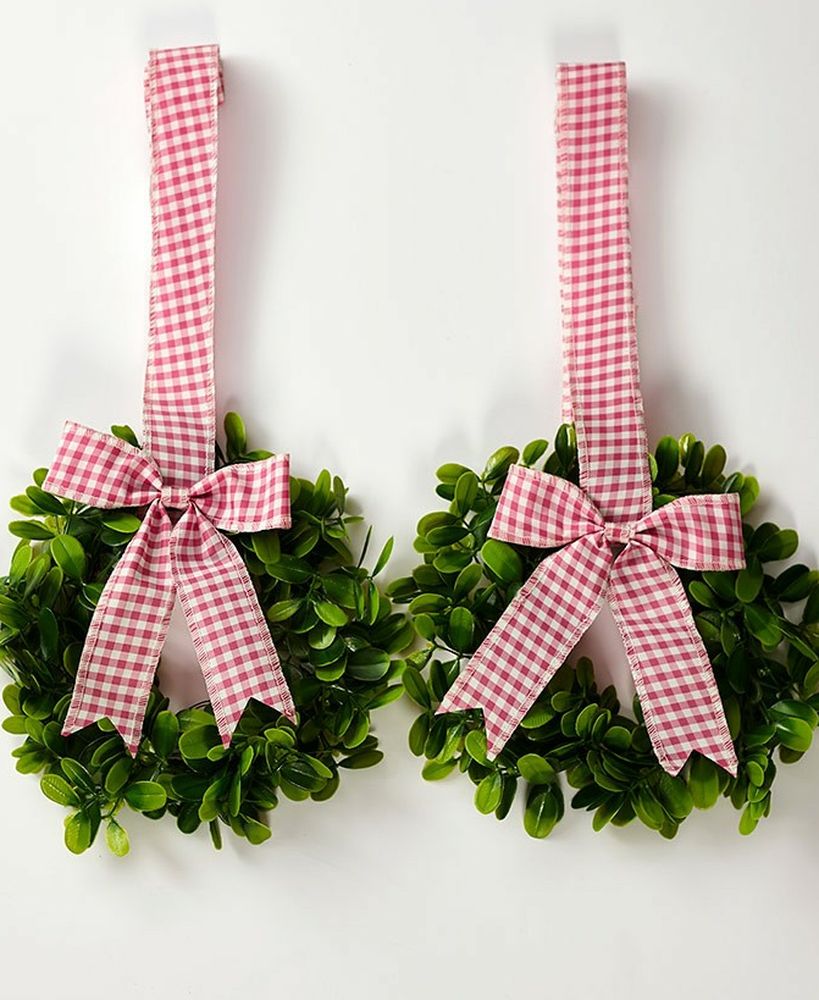 Buffalo plaid Wreath Set