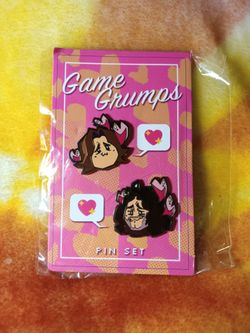Game Grumps Heart Love From Live Tour 2019 Enamel Pin Set