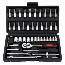 [NEW] Socket Ratchet Wrench Set with Screwdriver Bits