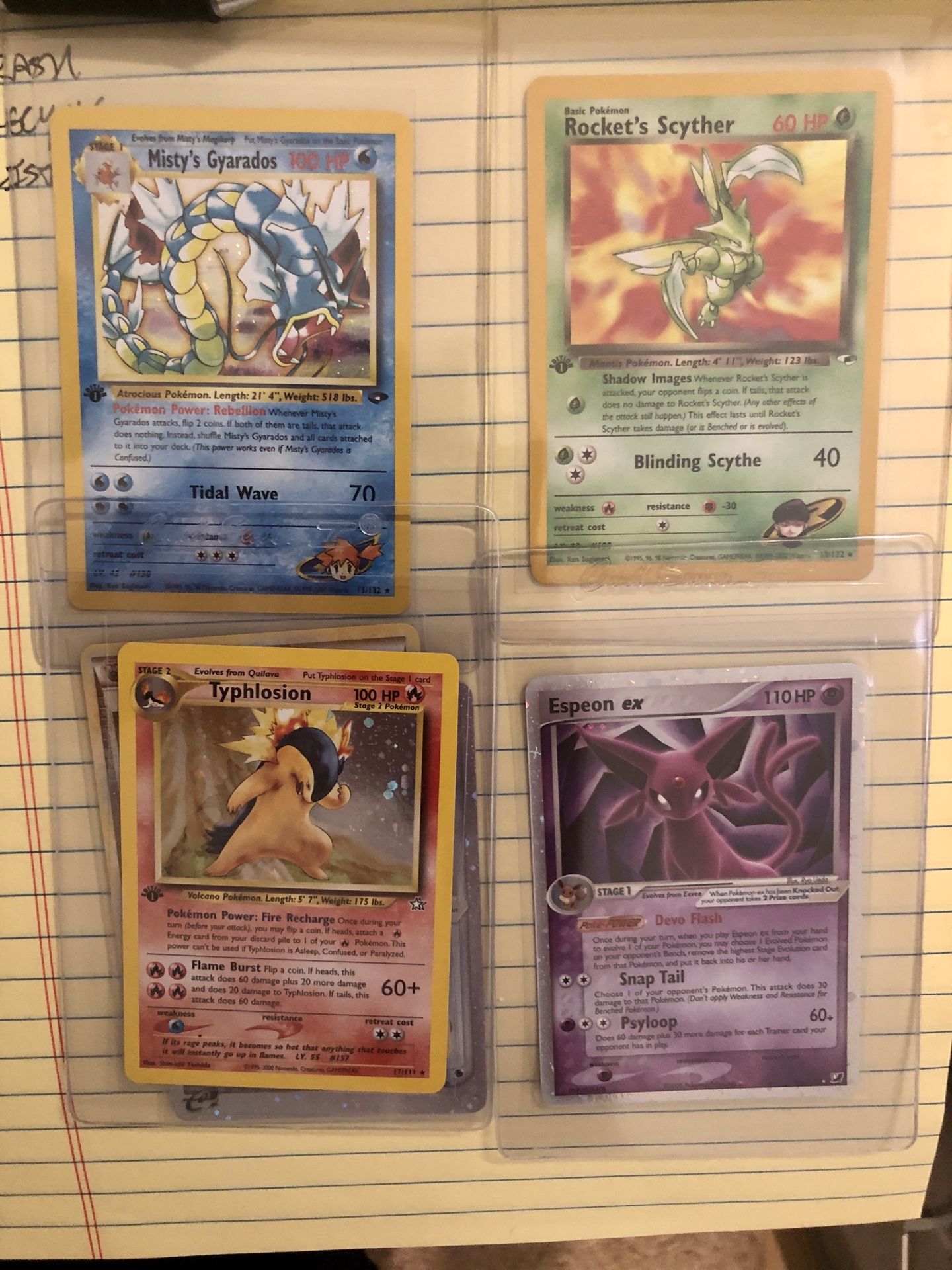 Pokemon cards charizard and others