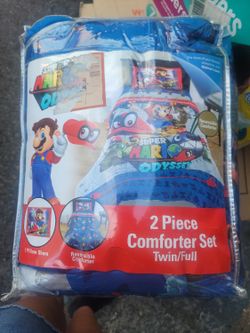 2 Piece Mario ODYSSEY Comforter Set
