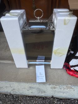 PartyLite Infinite Reflections Silver Carriage Lantern P92295 New in box