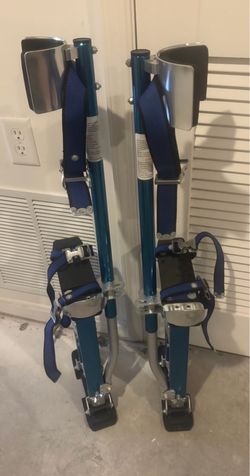 Drywall Stilts Blue Aluminum Adjustable