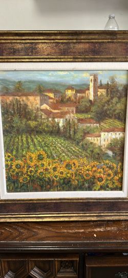 Beautiful Tuscan Hillside picture frame
