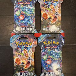 Pokemon stellar crown blister packs