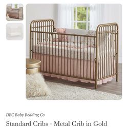 Gold Baby Crib 