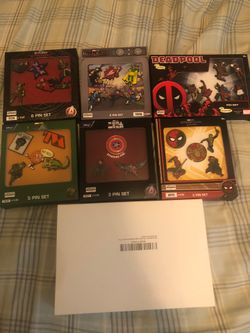 Exclusive Marvel Collectors Pin Sets 
