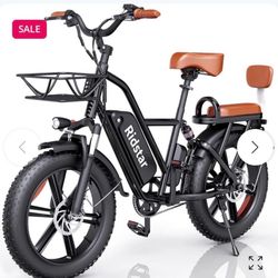 Ridstar Electric Bike for Adults, Peak 4000/2000W, 37/33MPH,52V 40AH,48V/20AH E-Bike,30-180 Miles Electric Motorcycle, 20" Fat Tire Dirt Bike, UL2849
