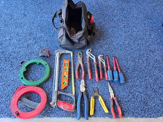 Tool bag of electrical tools
