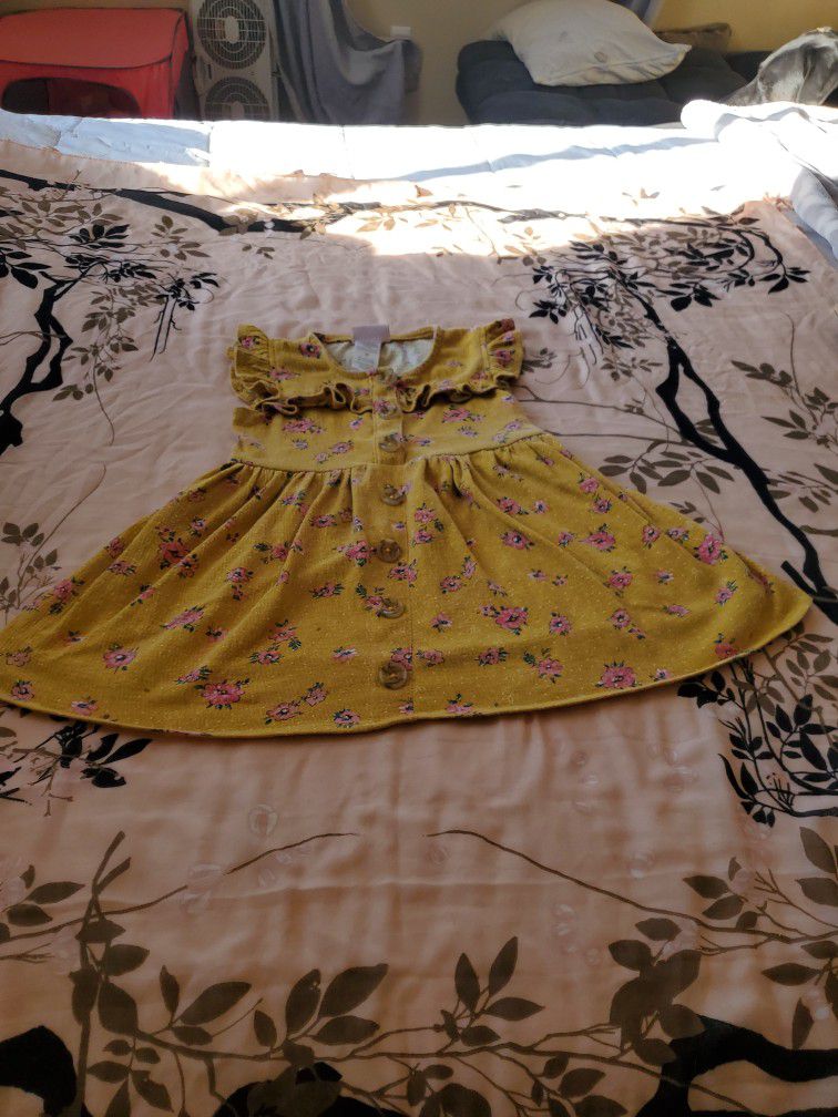 Little Lass Flowery Dress 3T