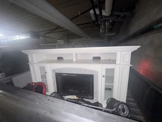Tv stand with heater