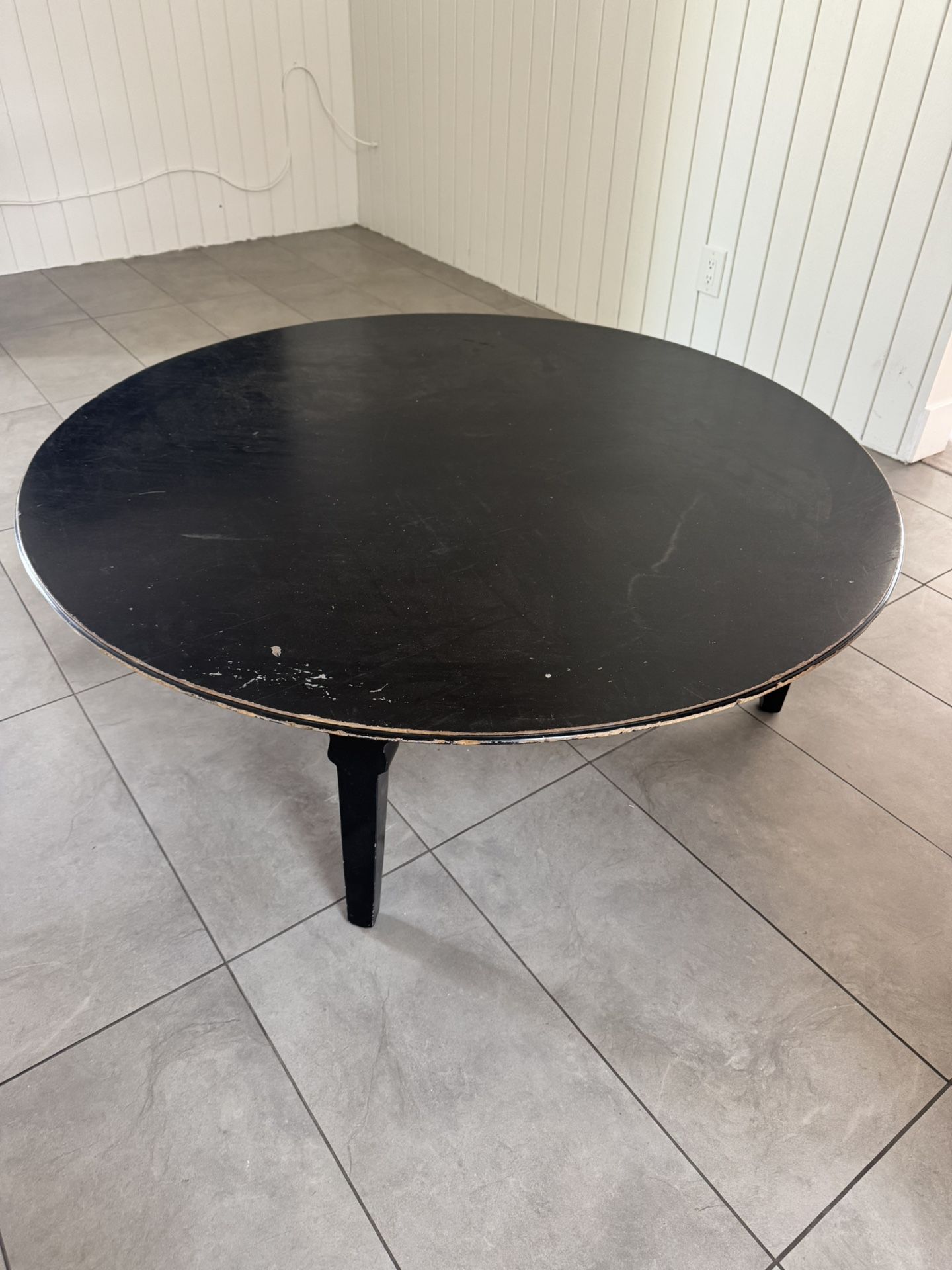 Round Wood Coffee Table