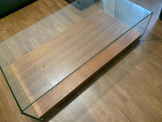 Living room glass table