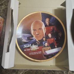 CAPTAIN JEAN-LUC PICARD Star Trek The Next Generation Plate Hamilton 1994