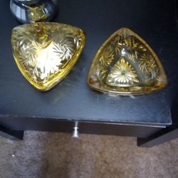 Antique Candy Dish And Ashtray