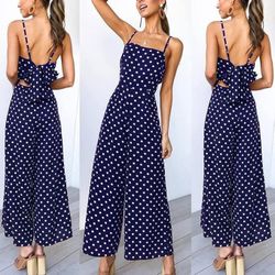 Blue Pant Jumpsuit/Romper