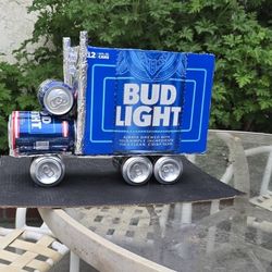 Bud Light Truck With Blue Lights 