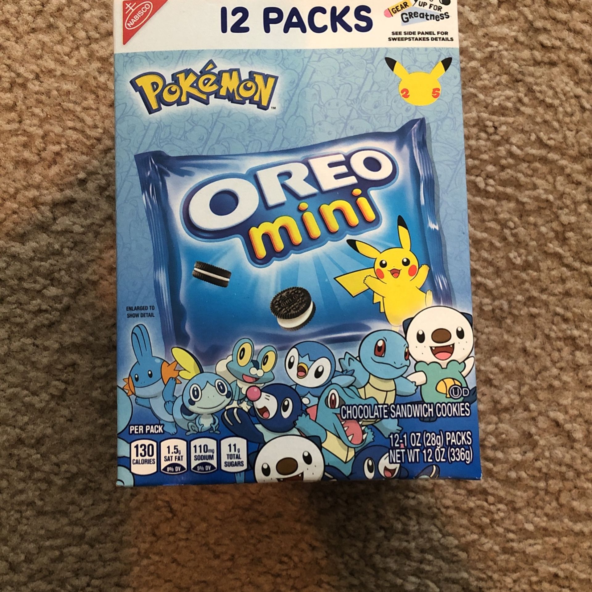 Pokémon Oreo Mini 12 Pack Box Sealed