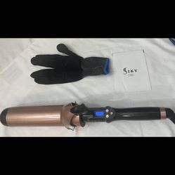 2 Inch Extra Long Barrel Curling Iron for Long Hair, Large Barrel Curling Wand Ceramic Tourmaline Dual Voltage