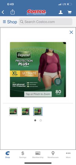 Depend Protection plus Ultimate XL womens 60 pc