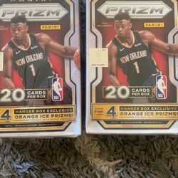 Prizim Basketball Hangers Zion Rookie Card Rare Boxes 