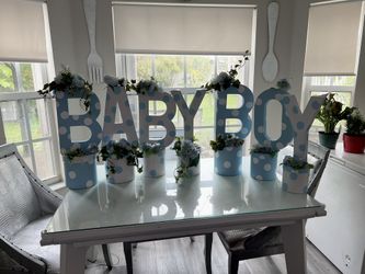 “Baby Boy” Shower Decorations