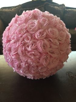 Beautiful pink flower ball
