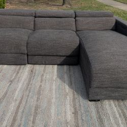 Grey Recliner Sectional Couch, DELIVERY AVAILABLE!!