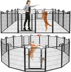40” Dog Playpen Outdoor 16 Piece