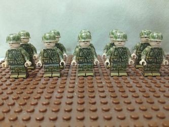 RARE 10X LEGO WW2 USMC MINIFIGURES!