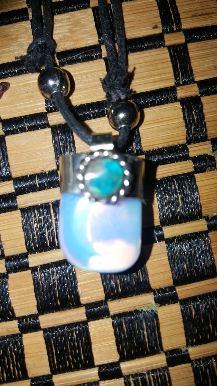 Moonstone adjustable unisex necklace from Machu Picchu Peru