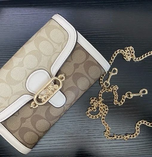 NEW Coach Bag, Jade Chain Crossbody, Coach Signature Blocking Exotic Mix Jade Chain Crossbody !