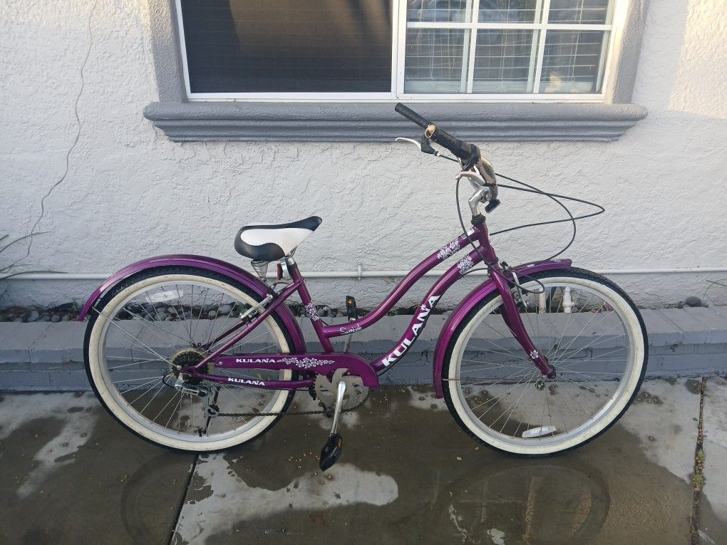 Women's 26" Purple Kulana Beach Cruiser Bike