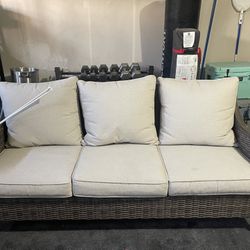 Outdoor Couch & Foot Rests