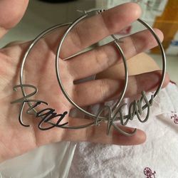 Custom Earrings Gold Or Silver Plated 