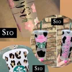Cow Print Starbucks  Cups 