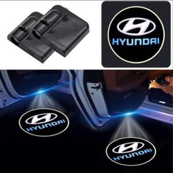 2 Universal Wireless Hyundai KIA OR Mazda Car Door Projector Welcome Puddle Lights Aaa Battery Operated SHIPPING AVAILABLE