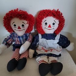 Antique Raggedy Ann & Andy Dolls