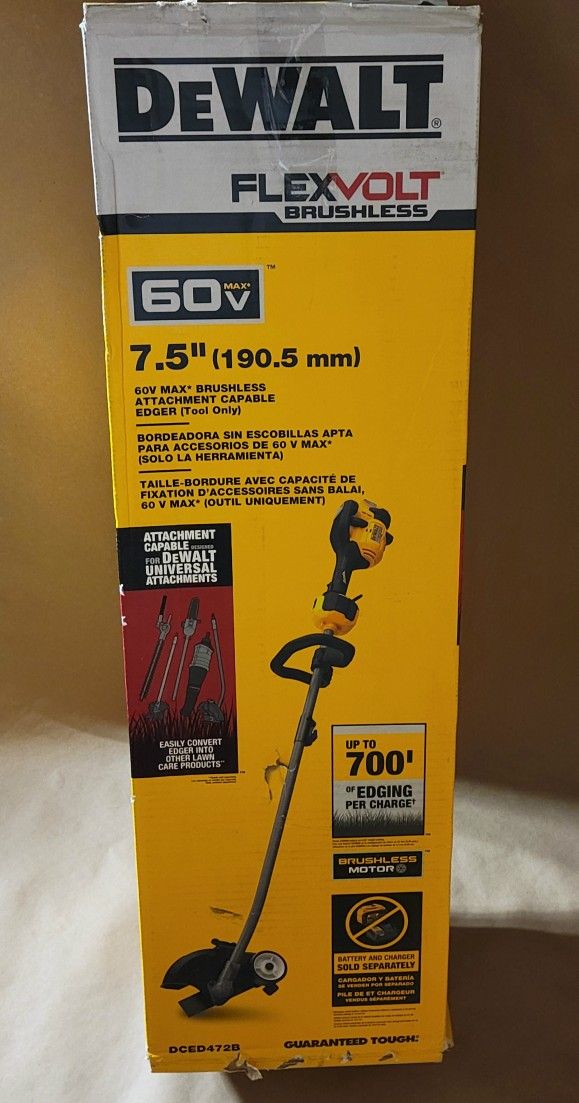DEWALT DCED472B 60V 7-1/2 in. Brushless Attachment Capable Edger - Tool Only